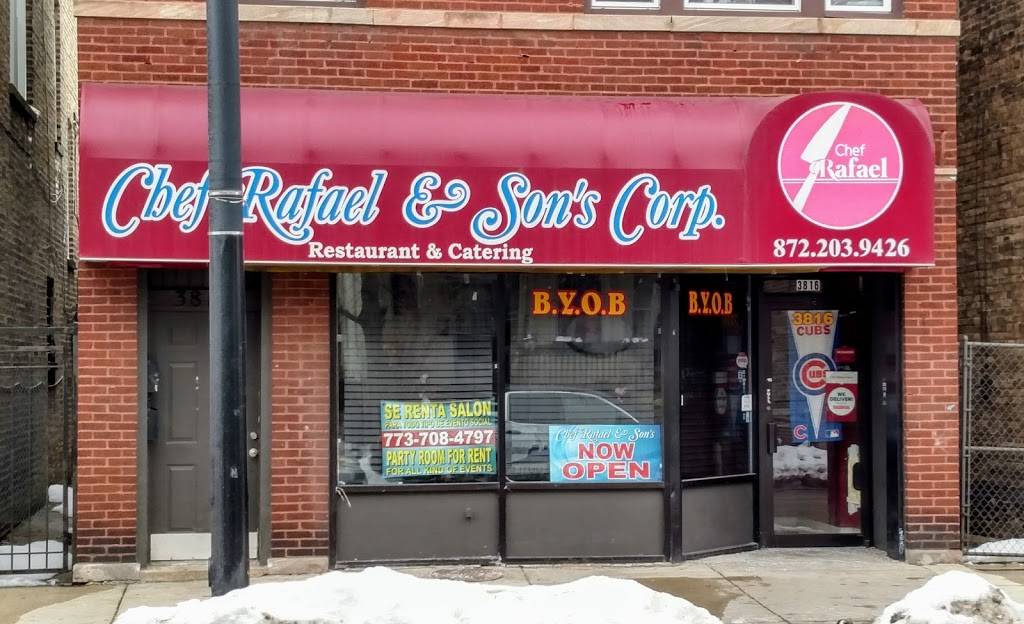 Chef Rafael & Sons Restaurant | restaurant | 3816 W Montrose Ave, Chicago, IL 60618, USA | 8722039426 OR +1 872-203-9426