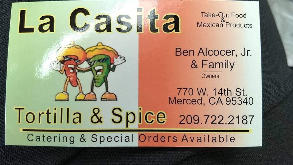 La Casita | meal takeaway | 770 W 14th St, Merced, CA 95340, USA | 2097222187 OR +1 209-722-2187