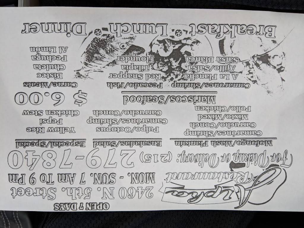 ALPHA RESTAURANT | meal takeaway | 2460 N 5th St, Philadelphia, PA 19133, USA | 2152797840 OR +1 215-279-7840