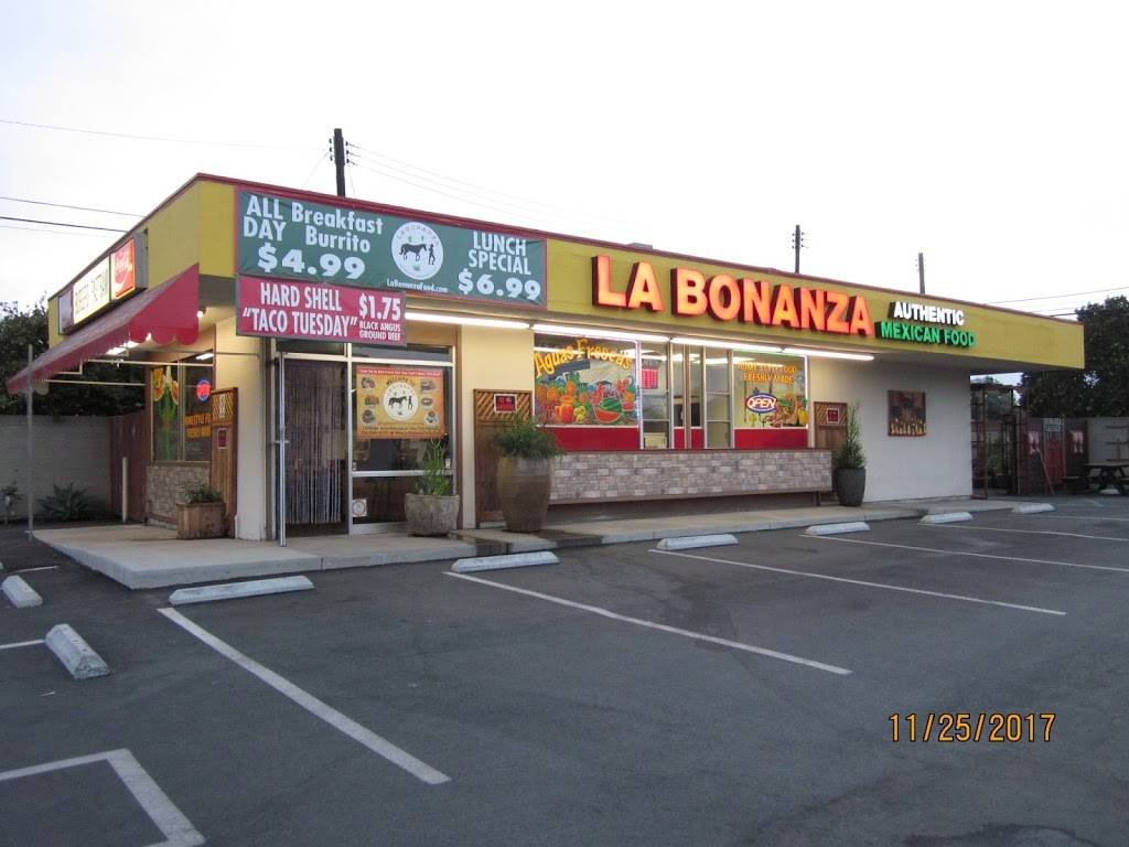 La Bonanza Authentic Mexican Food | restaurant | 17091 Newland St, Huntington Beach, CA 92647, USA | 7145943275 OR +1 714-594-3275