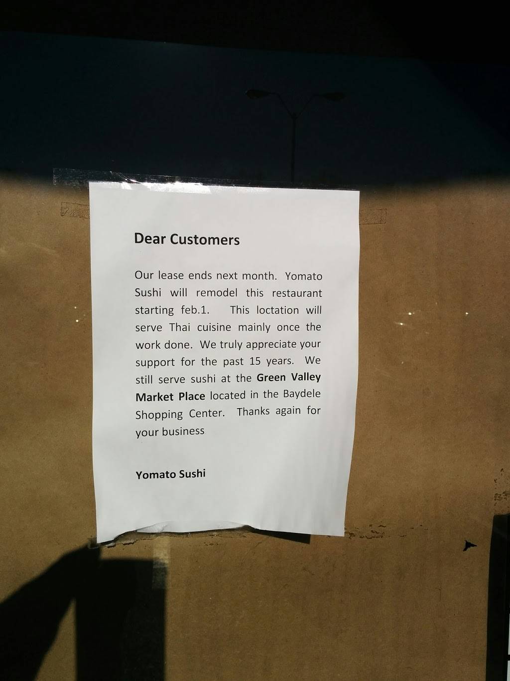 Yomato Sushi Restaurant | restaurant | 959 Ritchie Hwy, Arnold, MD 21012, USA | 4105186990 OR +1 410-518-6990