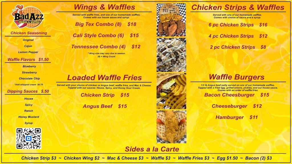 BadAzz Chicken & Waffles | restaurant | 403 E Main St, Tomball, TX 77375, USA | 3463514444 OR +1 346-351-4444