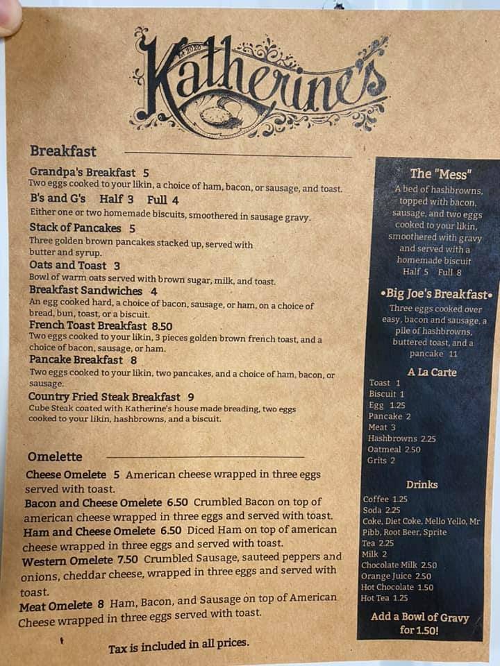 Katherines | restaurant | 405 Park St, Cisne, IL 62823, USA | 6186733010 OR +1 618-673-3010