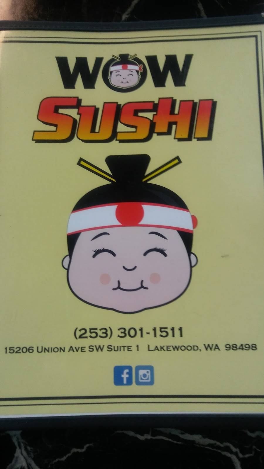 WOW Sushi & Teriyaki | restaurant | 15206 Union Ave SW, Lakewood, WA 98498, USA | 2533011511 OR +1 253-301-1511