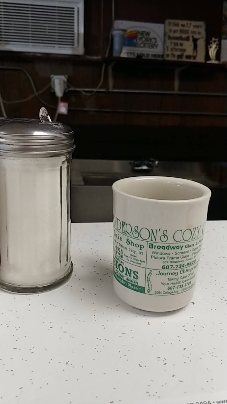 Andersons Cozy Corner | restaurant | 416 W Washington Ave, Elmira, NY 14901, USA | 6077343081 OR +1 607-734-3081