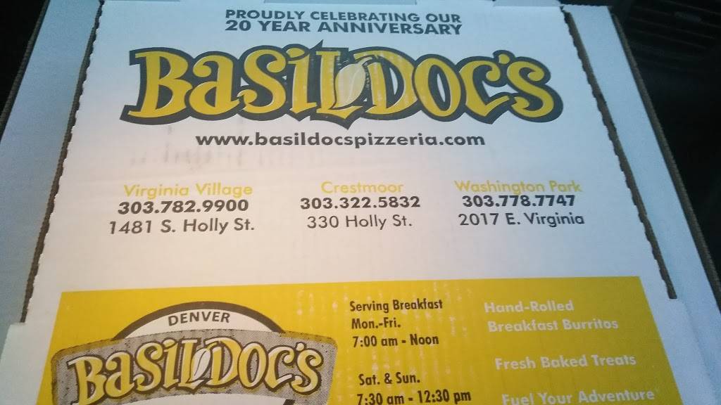 Basil Docs PIZZA & BISTRO | restaurant | 330 Holly St, Denver, CO 80220, USA | 3033225832 OR +1 303-322-5832