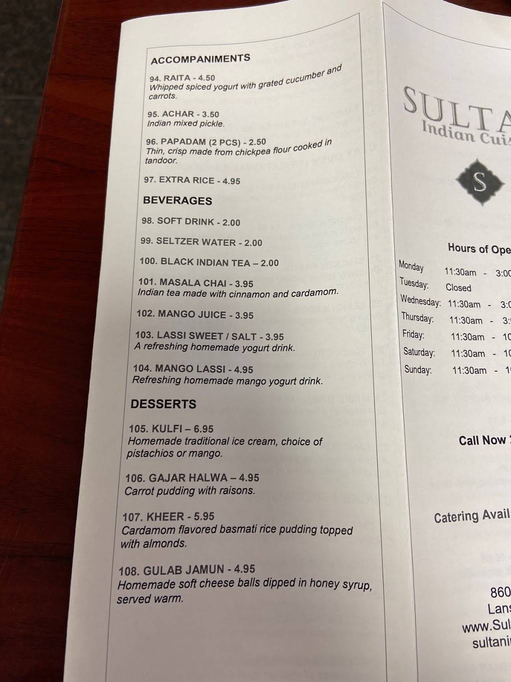 SULTAN INDIAN CUISINE | restaurant | 860 W Main St #2056, Lansdale, PA 19446, USA | 2153935555 OR +1 215-393-5555