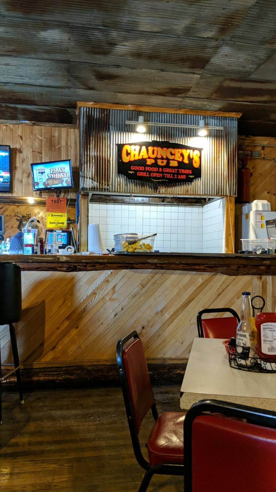 Chaunceys Pub | restaurant | 121 State St, Hillman, MI 49746, USA | 9897423282 OR +1 989-742-3282