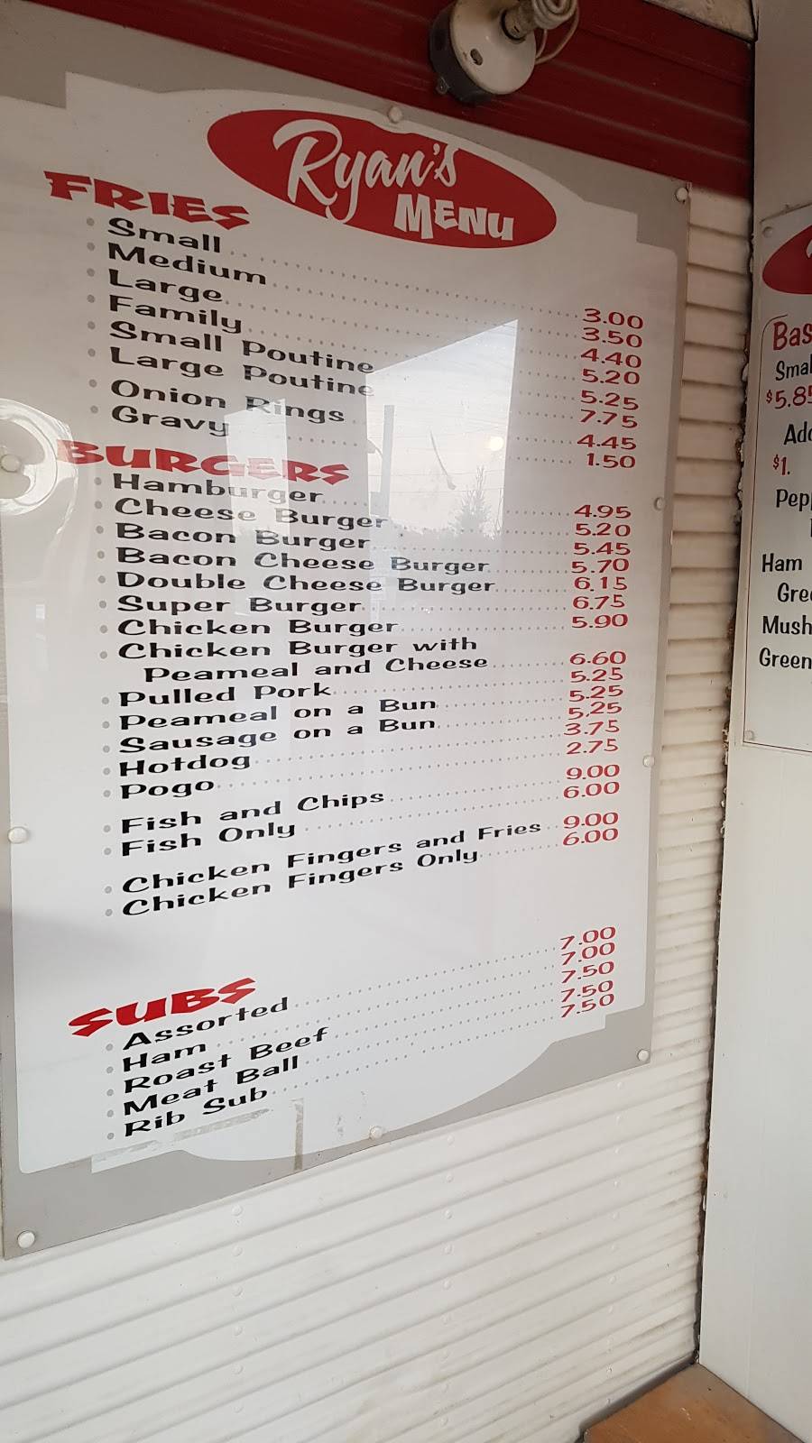 Ryans Charbroiled Burgers & Pizzas | restaurant | 6730 ON-highway 35, Coboconk, ON K0M 1K0, Canada | 7054541424 OR +1 705-454-1424