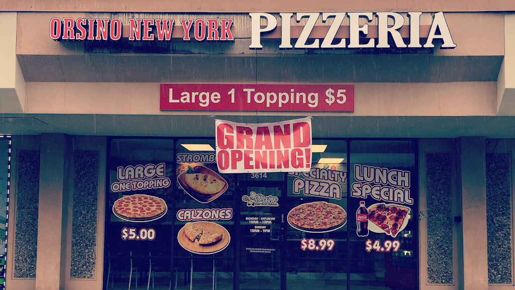 Orsino New York Pizzeria | restaurant | 3614 Garth Rd, Baytown, TX 77521, USA | 2818397097 OR +1 281-839-7097