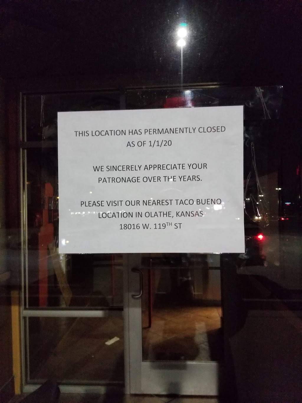 Taco Bueno | restaurant | 10932 Stadium Dr, Kansas City, KS 66111, USA | 9133281025 OR +1 913-328-1025