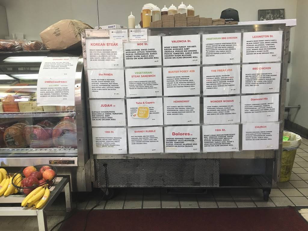 Rheas Deli & Market | restaurant | 800 Valencia St, San Francisco, CA 94110, USA | 4152825255 OR +1 415-282-5255