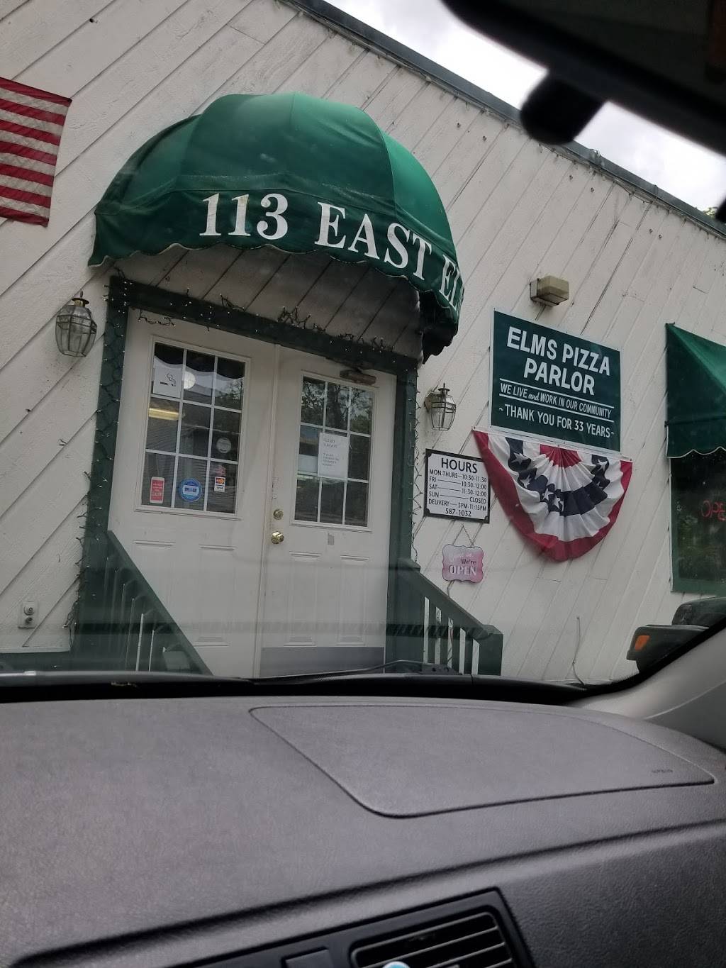 Elms Pizza Parlor | restaurant | 113 E Elm St, Granville, OH 43023, USA | 7405871032 OR +1 740-587-1032