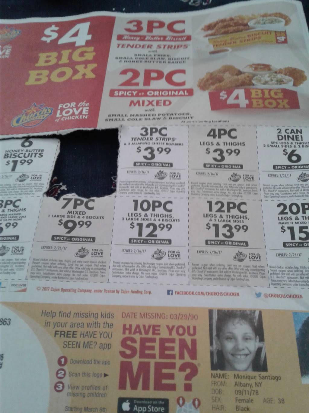 Churchs Chicken | restaurant | 58 W 79th St, Chicago, IL 60620, USA | 7736519830 OR +1 773-651-9830