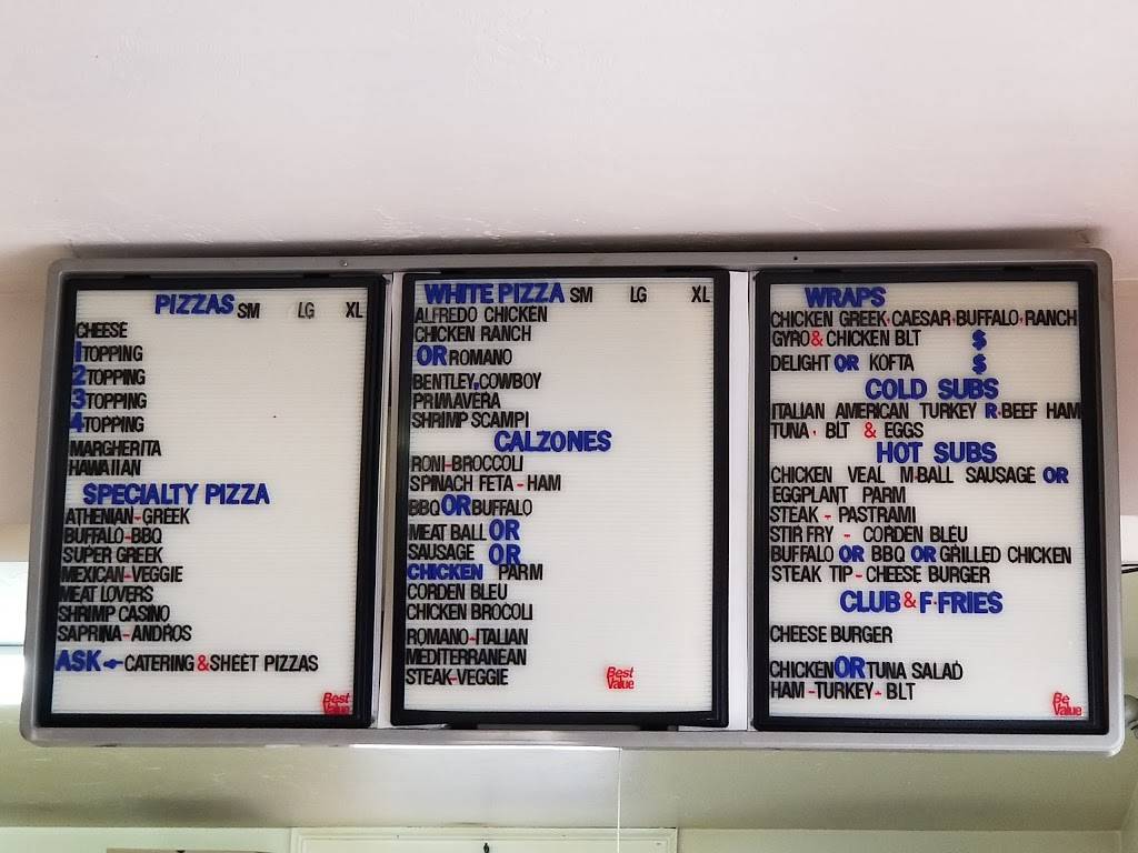 Andros Pizza | restaurant | 9 Washington Street, Franklin, MA 02038, USA | 5085414404 OR +1 508-541-4404