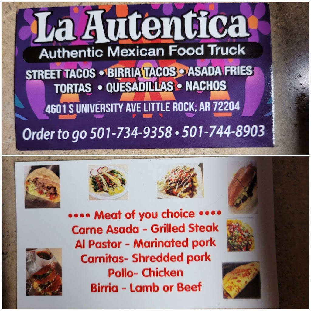 La Autentica Food Truck | restaurant | 4601 S University Ave, Little Rock, AR 72204, USA | 5017349358 OR +1 501-734-9358