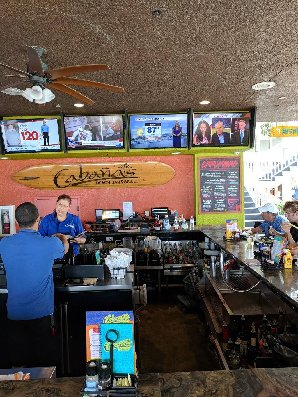 Cabanas Beach Bar & Grille | restaurant | 2000 Estero Blvd, Fort Myers Beach, FL 33931, USA | 2397657654 OR +1 239-765-7654