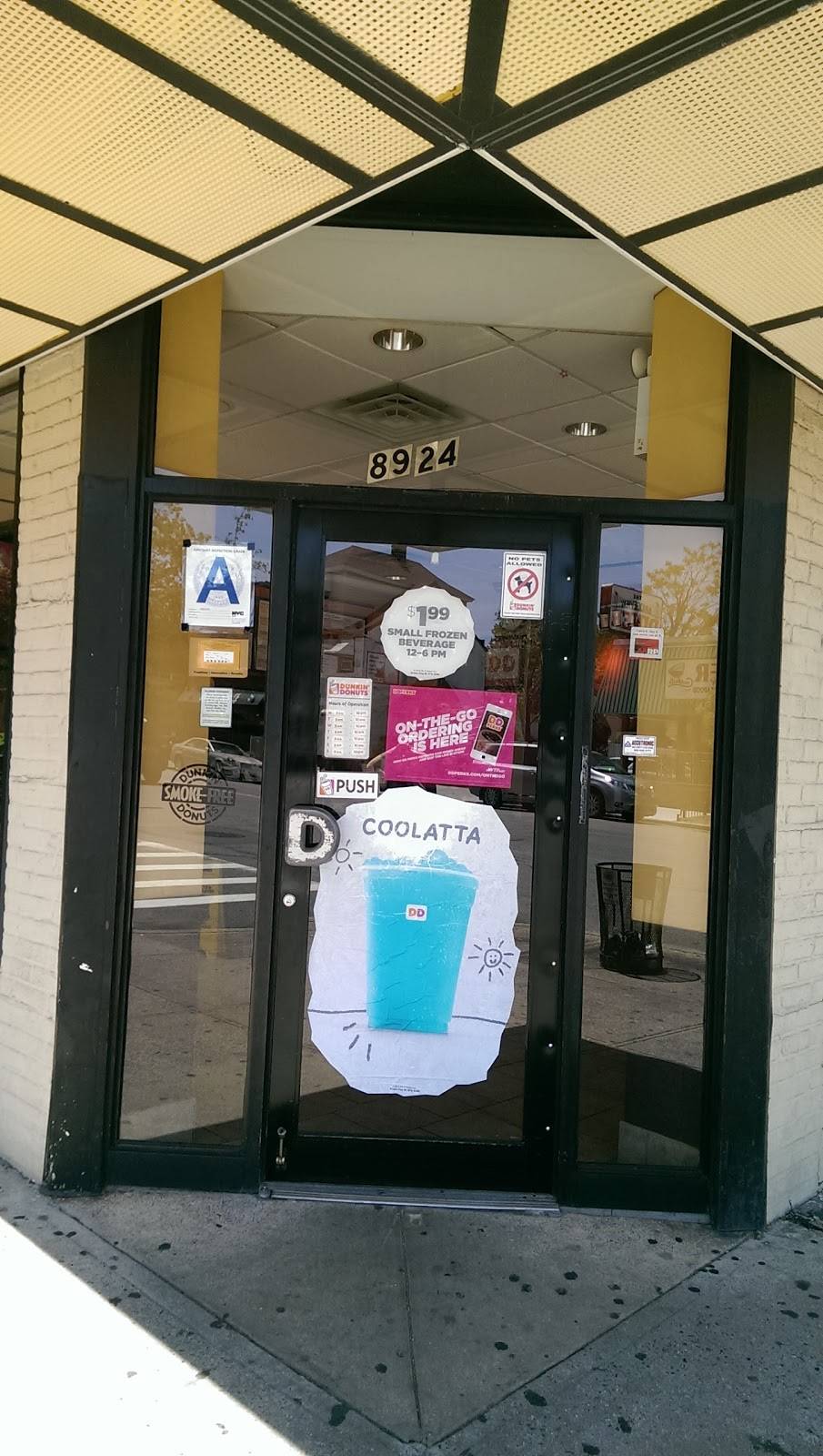 Dunkin Donuts | cafe | 8924 3rd Ave, Brooklyn, NY 11209, USA | 7186800019 OR +1 718-680-0019