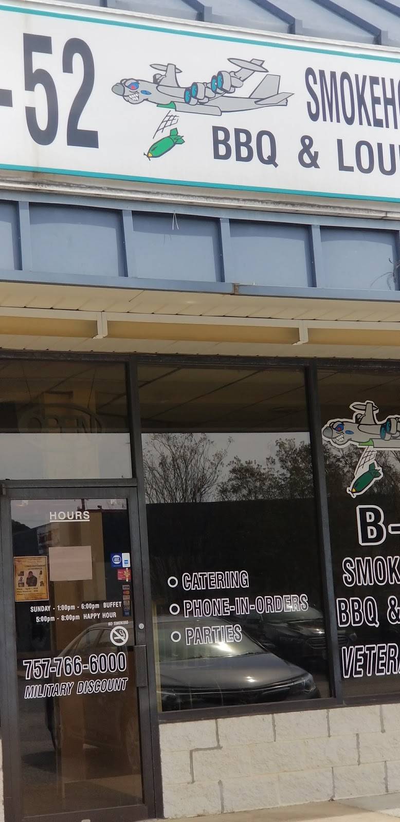 B-52 Smokehouse BBQ and Lounge | restaurant | 2710 N Armistead Ave, Hampton, VA 23666, USA | 7577666000 OR +1 757-766-6000