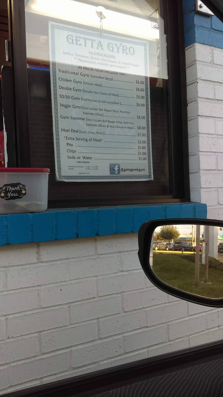 Getta Gyro | restaurant | 16313 SE 1st St, Vancouver, WA 98684, USA | 3608917112 OR +1 360-891-7112