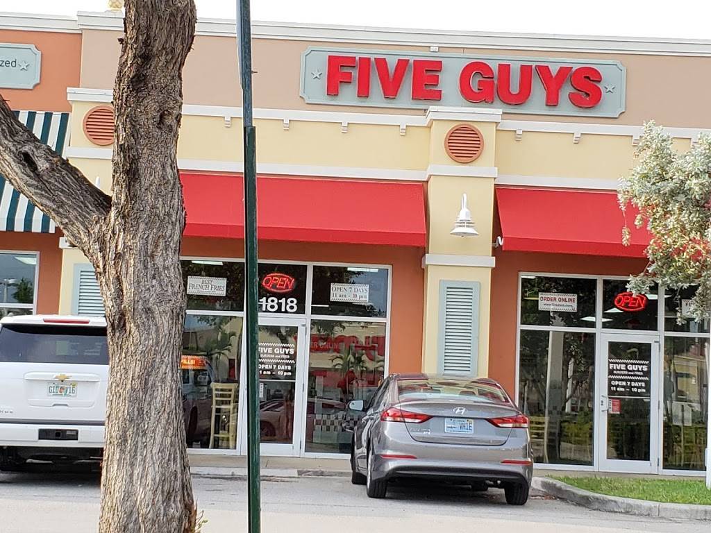 Five Guys | meal takeaway | 1818 Cordova Rd, Fort Lauderdale, FL 33316, USA | 9543585862 OR +1 954-358-5862