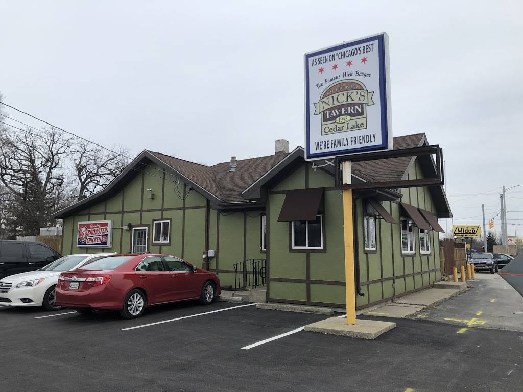 Nick’s Tavern Cedar Lake | restaurant | 13231 Wicker Ave, Cedar Lake, IN 46303, United States | 2193745500 OR +1 219-374-5500