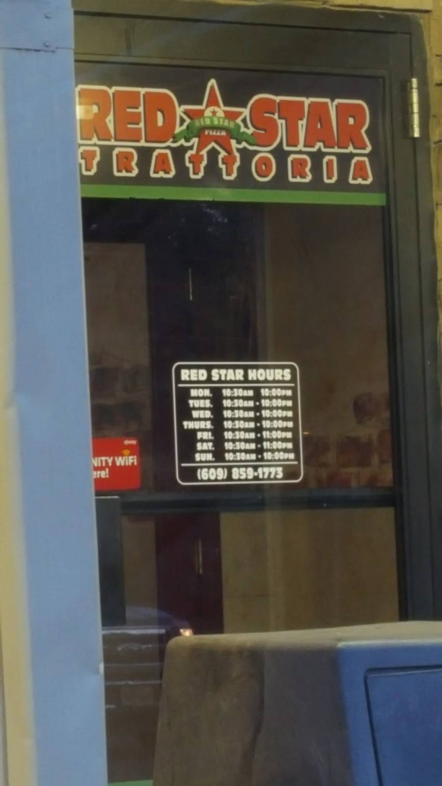 Red Star Pizza | restaurant | 1805 US-206, Vincentown, NJ 08088, USA | 6098591773 OR +1 609-859-1773