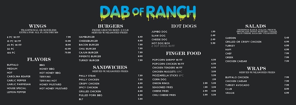 Dab of Ranch | restaurant | 1035 Old Orangeburg Rd, Lexington, SC 29073, USA | 8034902636 OR +1 803-490-2636