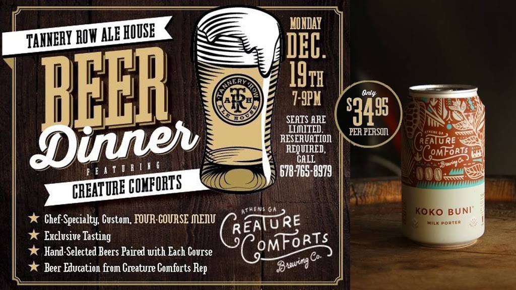 Tannery Row Ale House | restaurant | 554 W Main St, Buford, GA 30518, USA | 6787658979 OR +1 678-765-8979