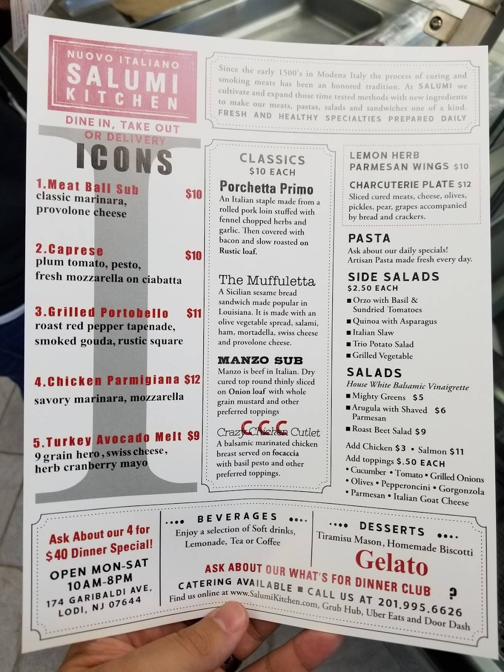 Salumi Kitchen | restaurant | 174 Garibaldi Ave, Lodi, NJ 07644, USA | 2019956626 OR +1 201-995-6626