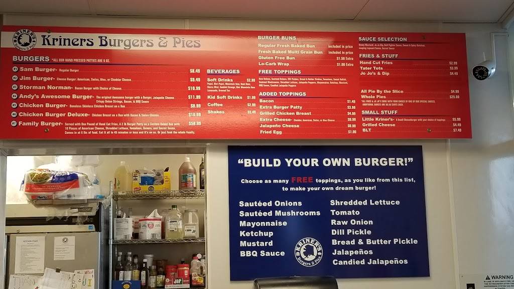 Kriners Burgers & Pies | restaurant | 3074 Mountain View Dr #151, Anchorage, AK 99508, USA | 9078847000 OR +1 907-884-7000