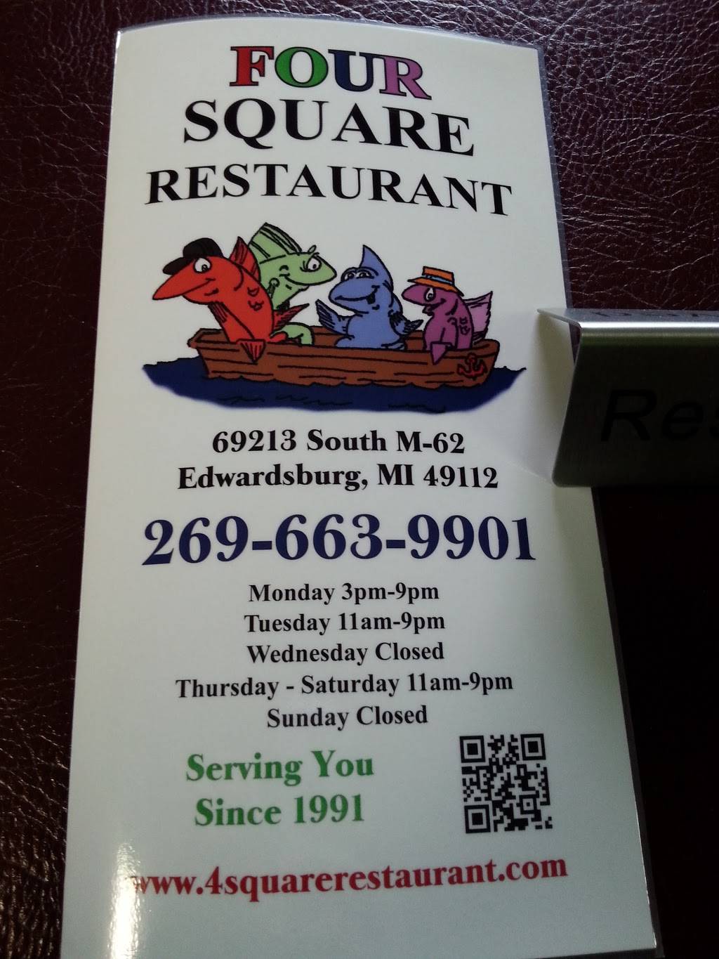 Four Square Restaurant Edwardsburg, MI | restaurant | 69213 M-62, Edwardsburg, MI 49112, USA | 2696639901 OR +1 269-663-9901