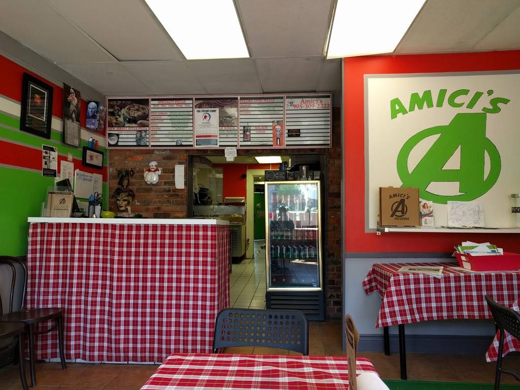 Amicis Pizzeria | restaurant | 11 Main St E, Grimsby, ON L3M 1M7, Canada | 9053092222 OR +1 905-309-2222
