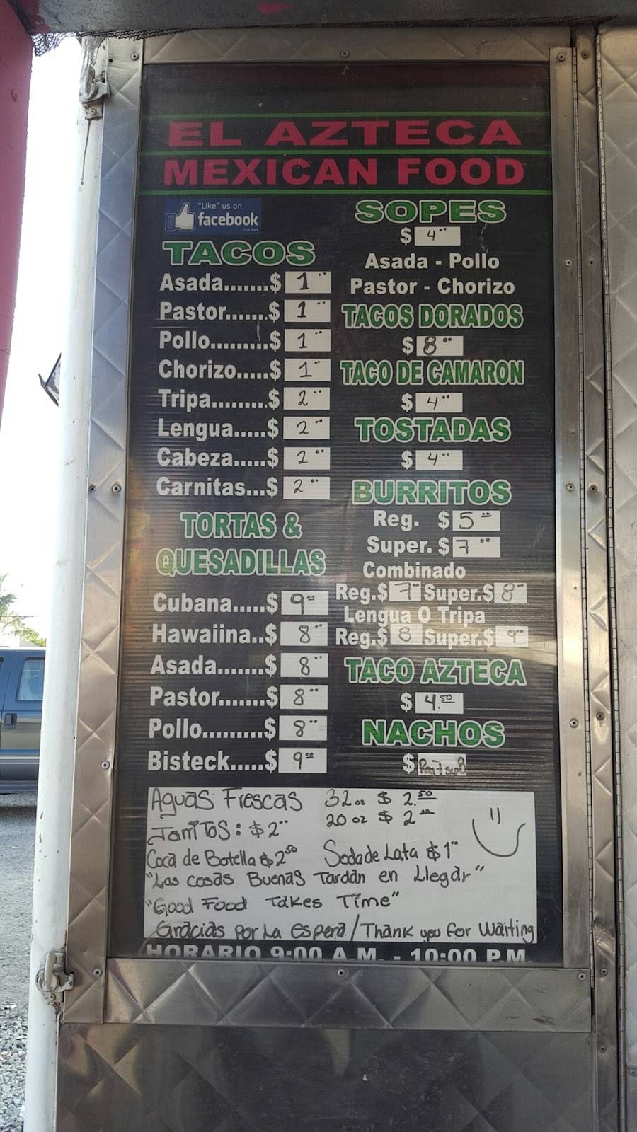 El Azteca Taco Truck | restaurant | 22043 CA-33, Crows Landing, CA 95313, USA | 2092521612 OR +1 209-252-1612