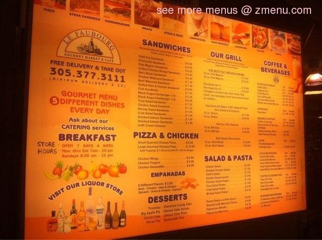 Le Faubourg Deli | meal delivery | 1717 N Bayshore Dr, Miami, FL 33132, USA | 3053773111 OR +1 305-377-3111