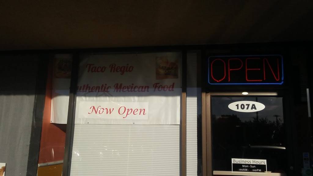 Taco Regio | restaurant | 3901 W Arkansas Ln ste #107A, Arlington, TX 76016, USA | 6822766615 OR +1 682-276-6615