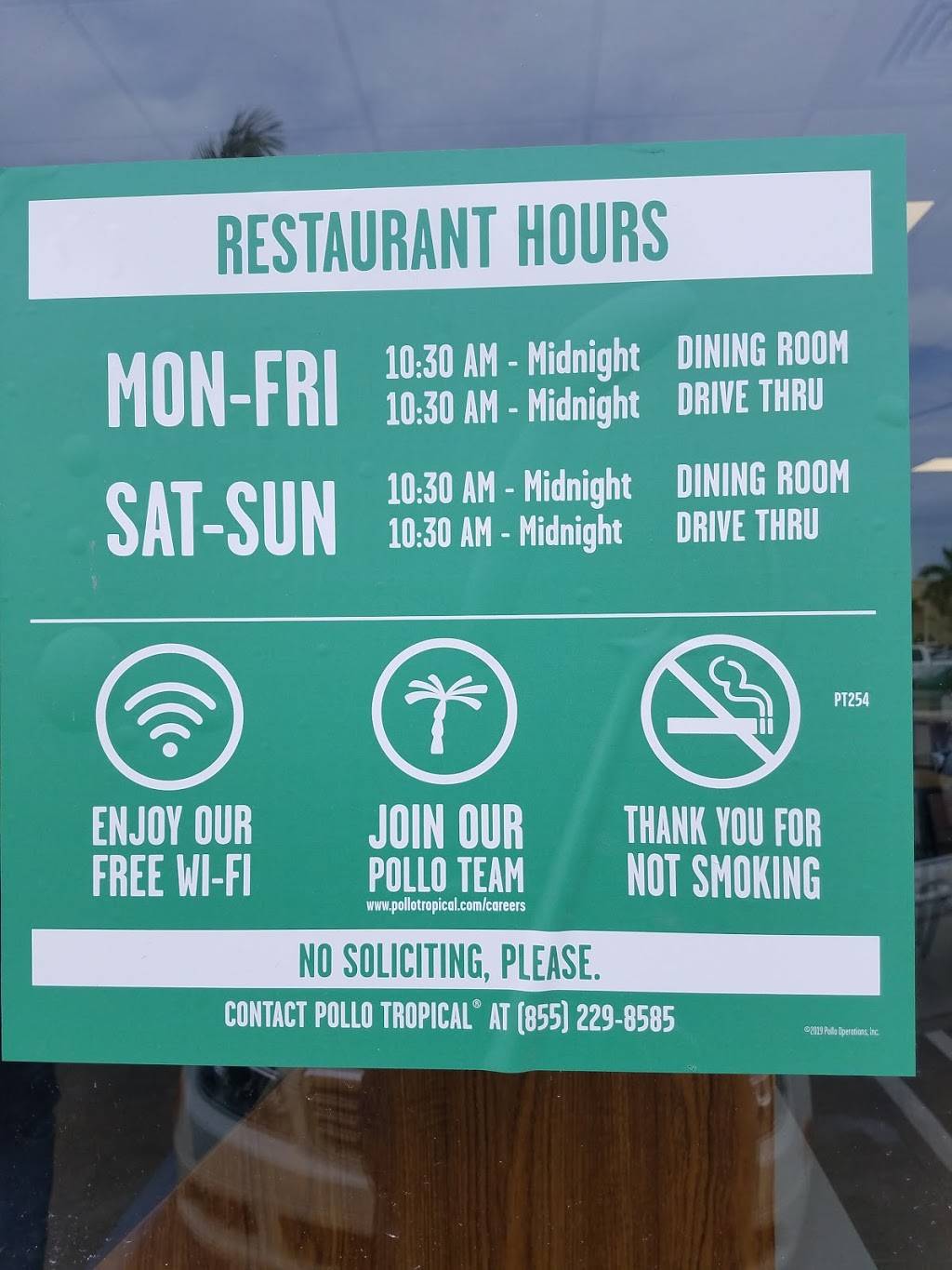 Pollo Tropical | restaurant | 13425 S Dixie Hwy, Pinecrest, FL 33156, USA | 7865223935 OR +1 786-522-3935