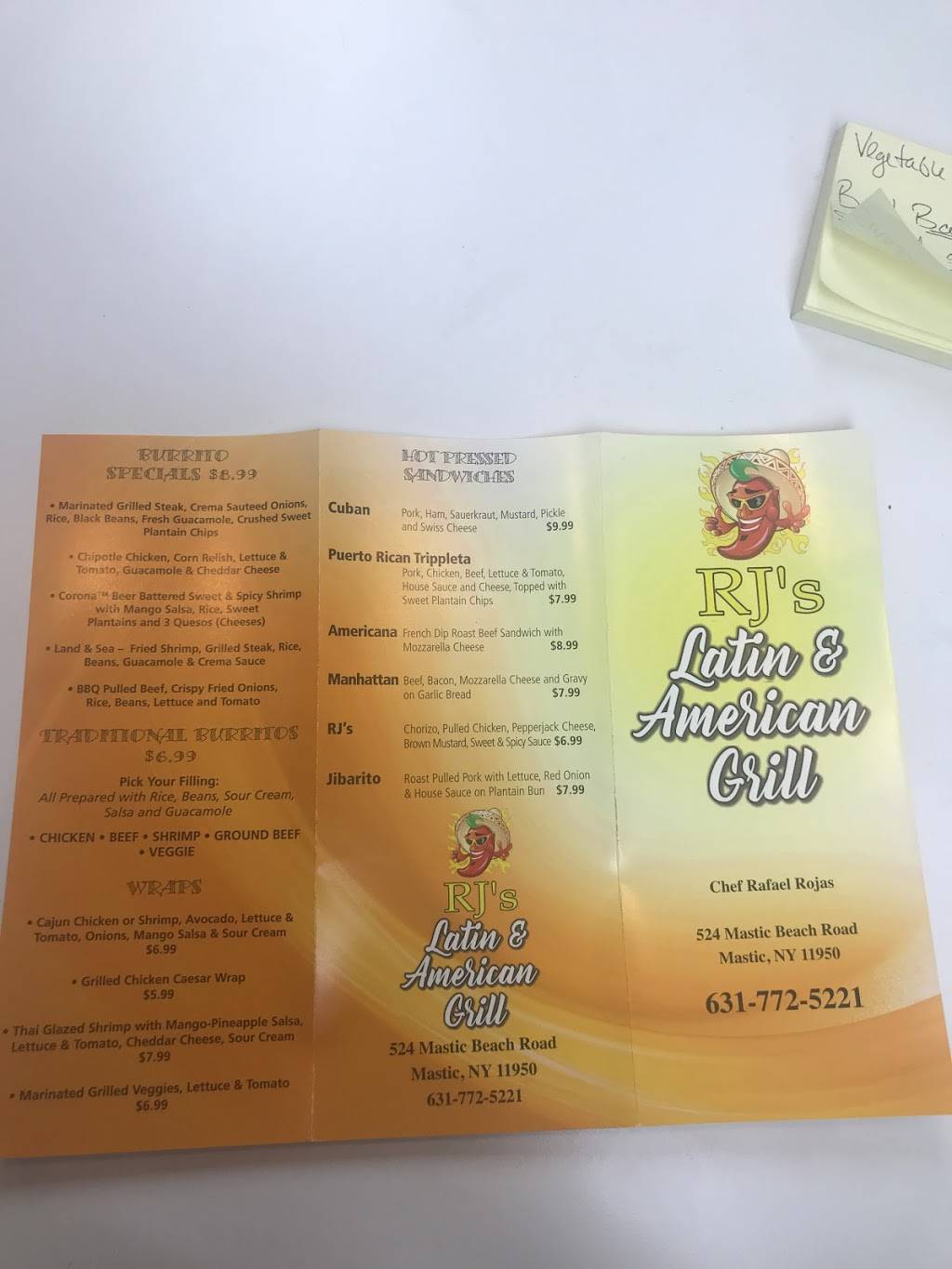 RJ’s Latín & American Grill | restaurant | 524 Mastic Rd, Mastic Beach, NY 11951, USA | 6317725221 OR +1 631-772-5221