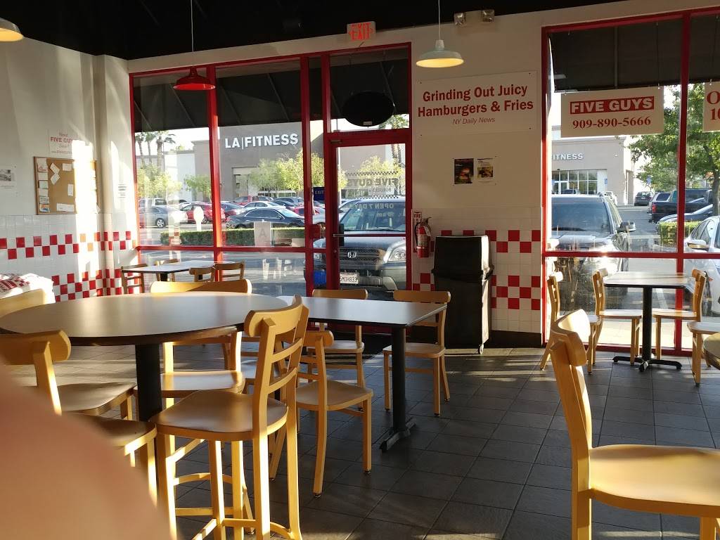 Five Guys | meal takeaway | 525 E Hospitality Ln, San Bernardino, CA 92408, USA | 9098905666 OR +1 909-890-5666