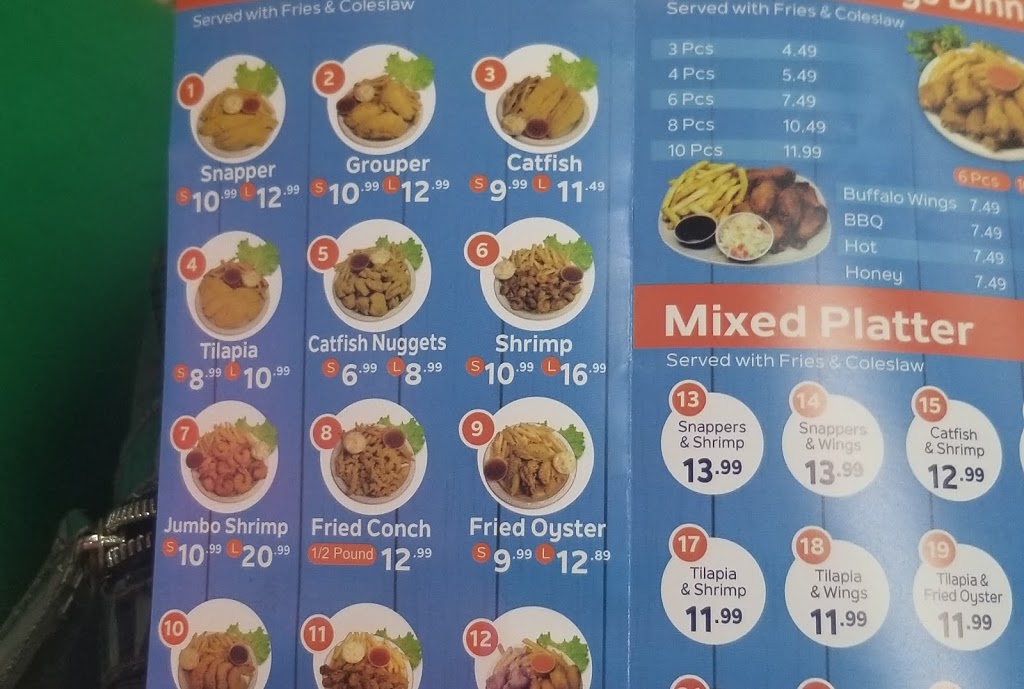 Snappers Fish & Chicken menus | restaurant | 2750 W Sunrise Blvd, Fort Lauderdale, FL 33311, USA | 9545818336 OR +1 954-581-8336