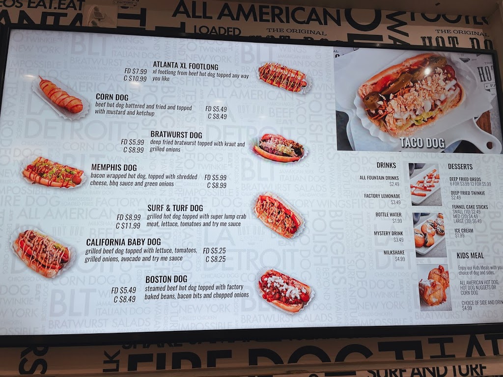 The Original Hotdog Factory - Perimeter Mall | restaurant | 4400 Ashford Dunwoody Rd NE, Atlanta, GA 30346, USA | 7706744641 OR +1 770-674-4641