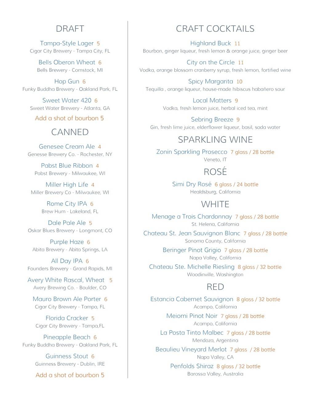 Apex at Seven | restaurant | 150 Midway Dr, Sebring, FL 33870, USA | 8887383601 OR +1 888-738-3601