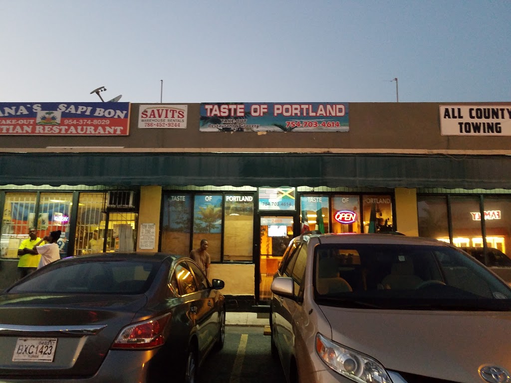 Taste Of Portland, Jamaican Restaurants | restaurant | 2469 W Pembroke Rd, Hollywood, FL 33020, USA | 7547777955 OR +1 754-777-7955