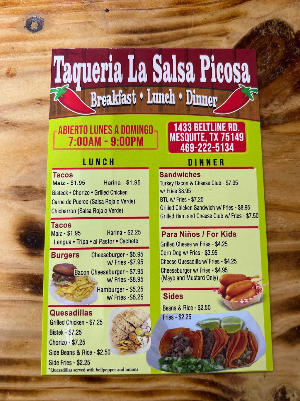 La Salsa Picosa | restaurant | 1433 S Beltline Rd, Mesquite, TX 75149, USA | 4692225134 OR +1 469-222-5134