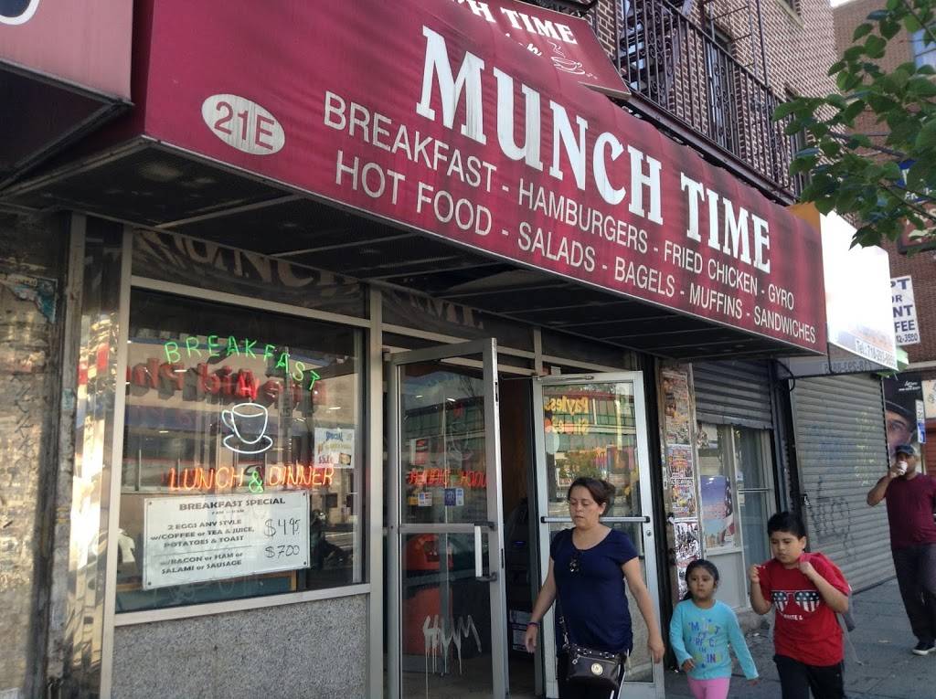 Munch Time | restaurant | 21 E 170th St, Bronx, NY 10452, USA | 7189927347 OR +1 718-992-7347