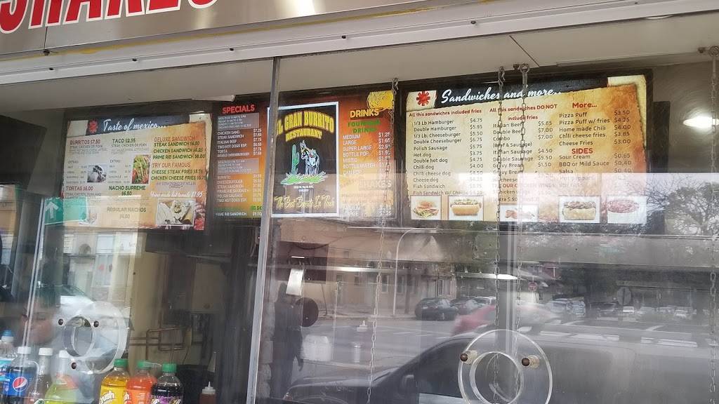 El Gran Burrito | restaurant | 5632 W North Ave, Chicago, IL 60639, USA | 7736222800 OR +1 773-622-2800