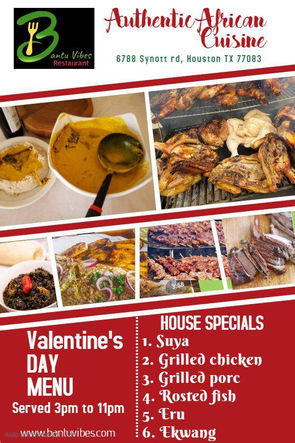 Bantu Vibes Restaurant | restaurant | 6788 Synott Rd, Houston, TX 77083, USA | 3463814284 OR +1 346-381-4284