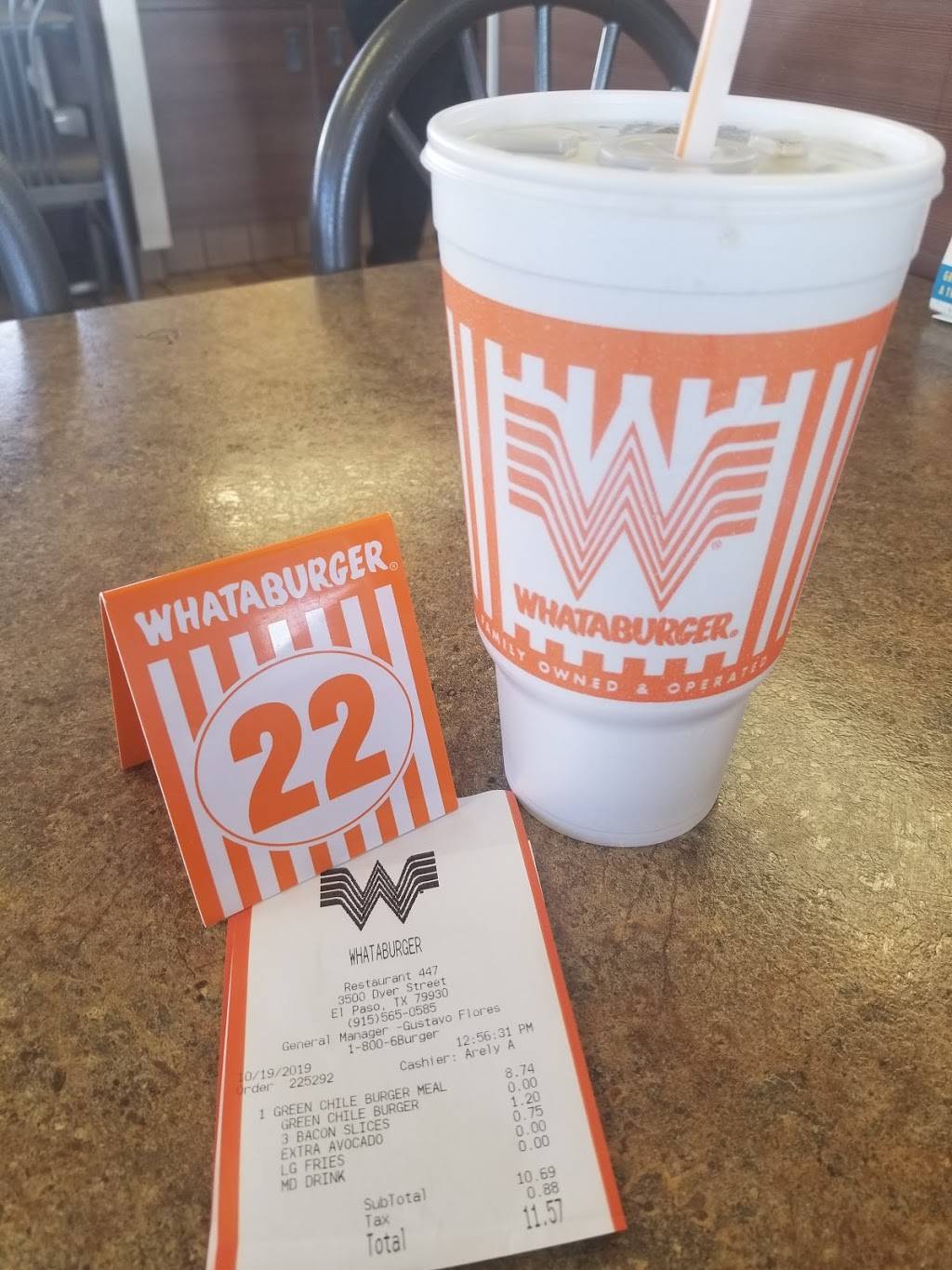 Whataburger | restaurant | 3500 Dyer St, El Paso, TX 79930, USA | 9155650585 OR +1 915-565-0585