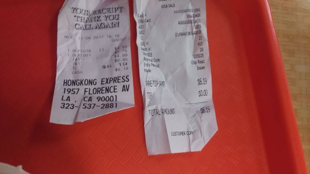 Hong Kong Express | restaurant | 1957 Florence Ave, Los Angeles, CA 90001, USA | 3235372881 OR +1 323-537-2881