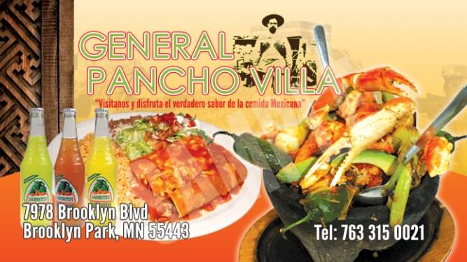 General Pancho Villa Mexican Restaurant | restaurant | 7978 Brooklyn Blvd, Brooklyn Park, MN 55445, USA | 7633150021 OR +1 763-315-0021